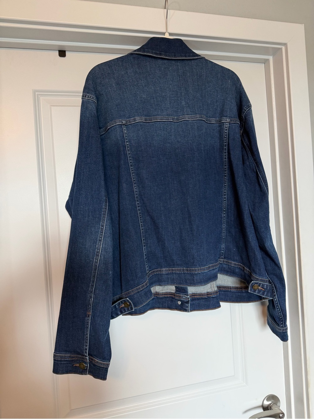 Just USA 3X Denim Jean Jacket Stretch Blue Trucker Plus Size - Picture 2 of 12